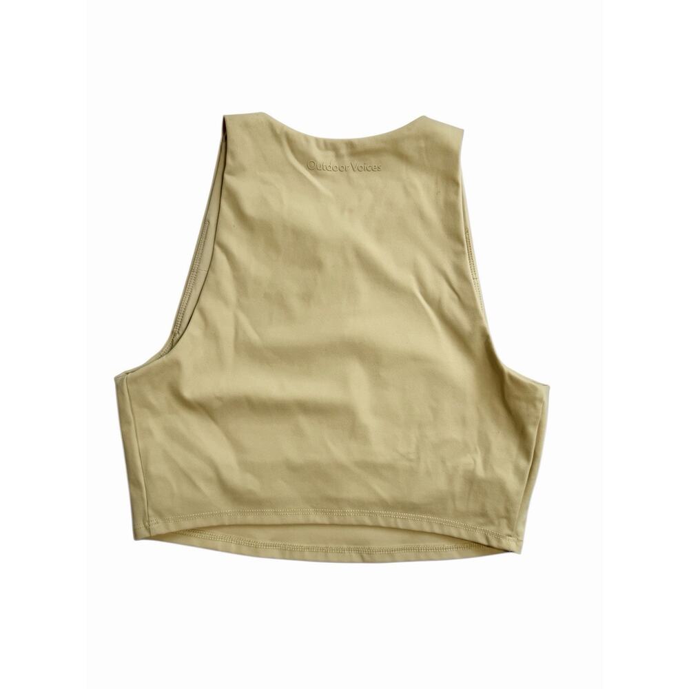 Outdoor Voices Cropped Tank Top Beige Women’s Size XS Athletic Workout Casual - Picture 3 of 7